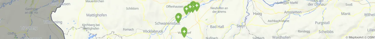 Kartenansicht für Apotheken-Notdienste in der Nähe von Steinerkirchen an der Traun (Wels  (Land), Oberösterreich)